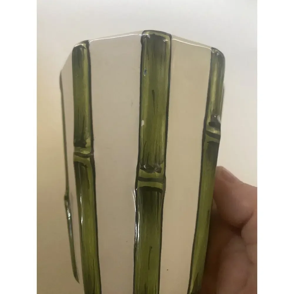 Costa 70065 Vase 6 Inches Tall. Vintage Dragonfly and Bamboo